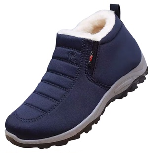 绵羊毛棉鞋男冬季加绒加厚中老年运动鞋软底防滑爸爸鞋防滑老人鞋