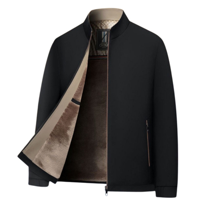 冬季加绒加厚男士立领夹克棉衣