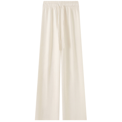 女童加绒阔腿裤儿童羊羔绒直筒裤