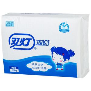 双灯平板卫生纸10包厚实耐用整箱