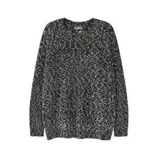 BLUREMO/模糊情绪2026春季新款复古撞色金丝线宽松慵懒感针织毛衣