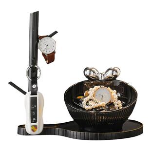 放钥匙扣锁匙收纳盒摆件北欧ins家居客厅入户玄关门口鞋柜装饰品