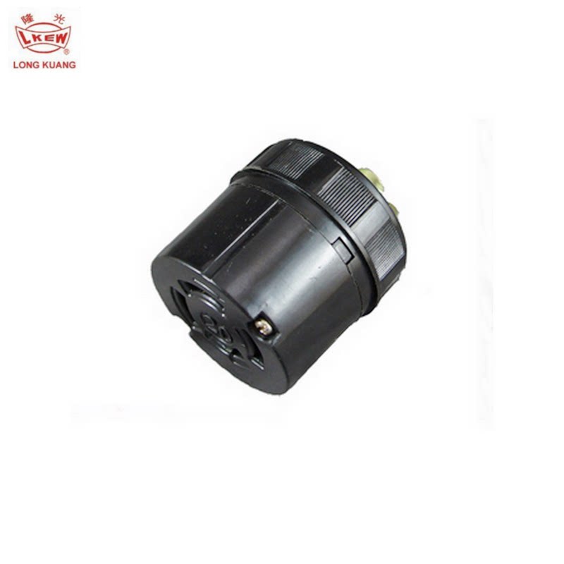 台湾隆光LKEW引挂防松插座LK5420-1 20A250V4P电木自锁四孔工业用