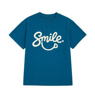 Its smile童装男童t恤夏季新品纯棉短袖印花男女童潮上衣儿童半袖