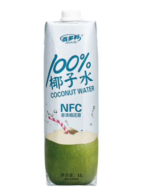 泰国鲜榨100%果汁椰汁饮料零添椰子百多利新鲜整箱补水电解质