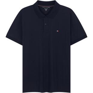 【凉感】Tommy26春夏新款男装丝棉混纺运动机能纯色短袖T恤POLO衫