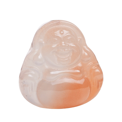 原矿南红玛瑙冰飘花佛公吊坠