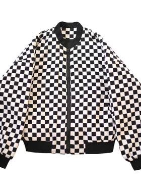 H ANDE2026秋冬新品棋盘格3M格子棉服女童秋装女童外套加厚款童装