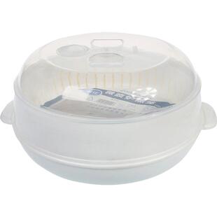 茶花微波炉蒸笼专用加热器皿食品级容器热饭热菜蒸盒馒头饭煲碗锅