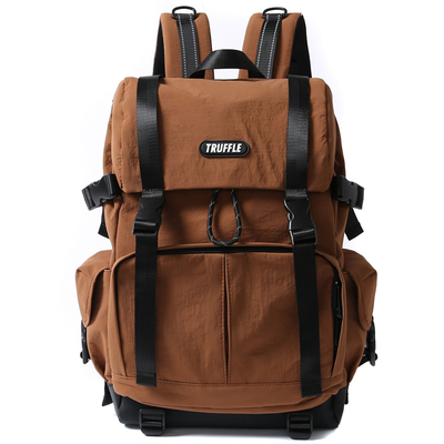 TRUFFLE防水休闲双肩包女大学生书包男初中户外2025新款旅行背包
