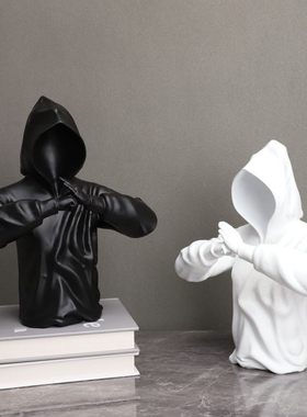 新品 现代简约承让人物摆件样板房办公室卧室书房客厅家居软装饰