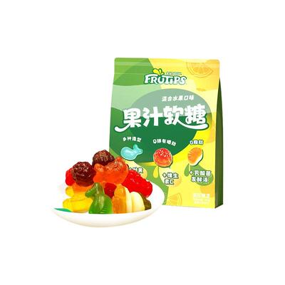 【孙颖莎代言】雀巢趣满果软糖果汁橡皮糖儿童零食徐福记旗舰店