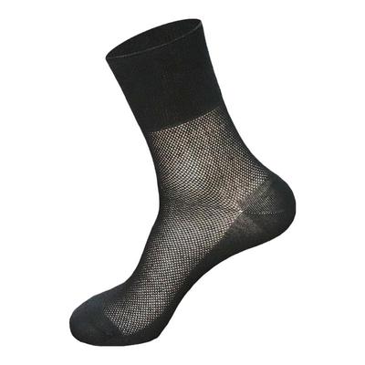男士夏季超薄网眼全棉宽口袜