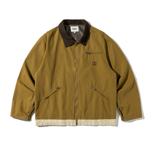 KXLFCHN空穴来风 日系复古底特律夹克男女春秋冬翻领宽松工装外套