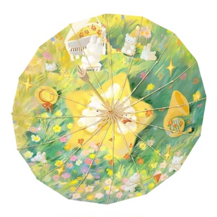 雨伞女高颜值折叠大号手动晴雨两用太阳伞学生上学专用防晒遮阳伞