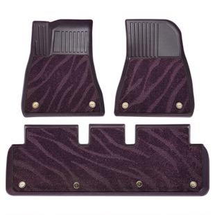 适用特斯拉焕新版ModelY/YL/3脚垫全包围地垫TPE地毯后备箱垫配件