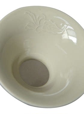 煮雪定瓷茶滤底托茶道零配好用