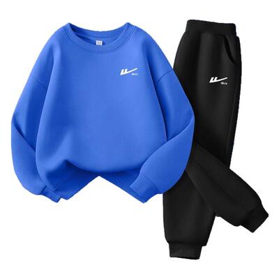 回力童装男童春秋套装加绒秋装