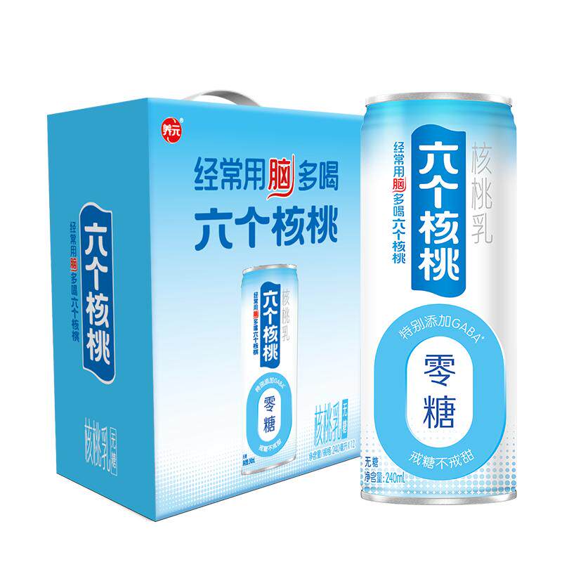 六个核桃健康代糖核桃乳香浓