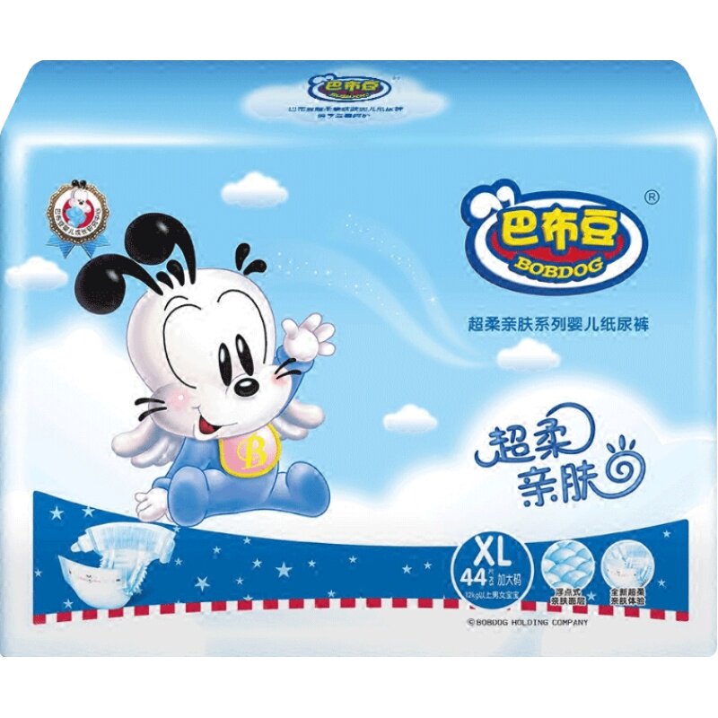 巴布豆亲肤婴儿轻薄透气尿不湿