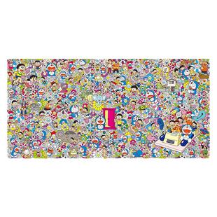 村上隆哆啦A梦版画 机器猫时光机巨幅任意门太阳花挂画卡通动漫画