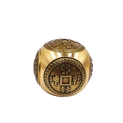 转转解压手把件铜器黄铜减压