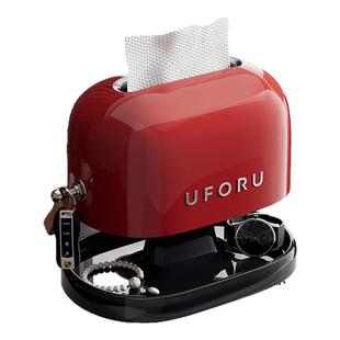 轻奢纸巾盒玄关艺术摆件茶几客厅餐巾纸盒卧室桌面创意简约抽纸盒