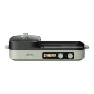 小熊烤涮一体锅烤盘家用烤肉电烤炉家用烧烤多功能无烟烹饪机