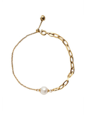 链条拼接手链珍珠简约女