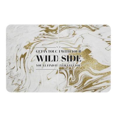 折叠硅藻泥地垫浴室吸水防滑垫