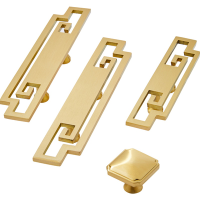 实心黄铜抽屉柜门现代简约拉手