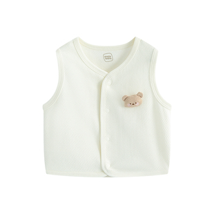 【呼呼棉】麦拉贝拉婴儿马甲纯棉背心春秋款宝宝新款百搭上衣