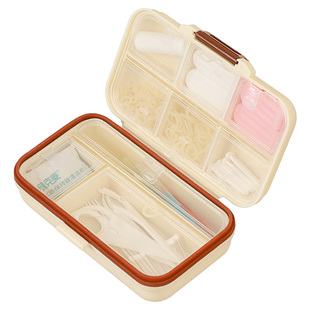 正畸配件收纳盒牵引链牙线放置盒子牙套橡皮圈摘取工具多功能收纳