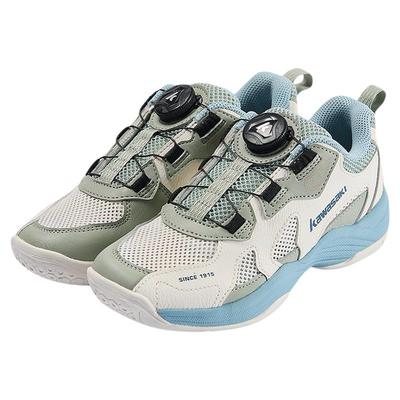 川崎穿越旋钮青少年儿童羽毛球鞋