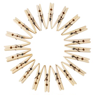 竹夹子晾衣夹子家用强力木夹子晒被夹小夹子衣服夹子防风大棚牙贴