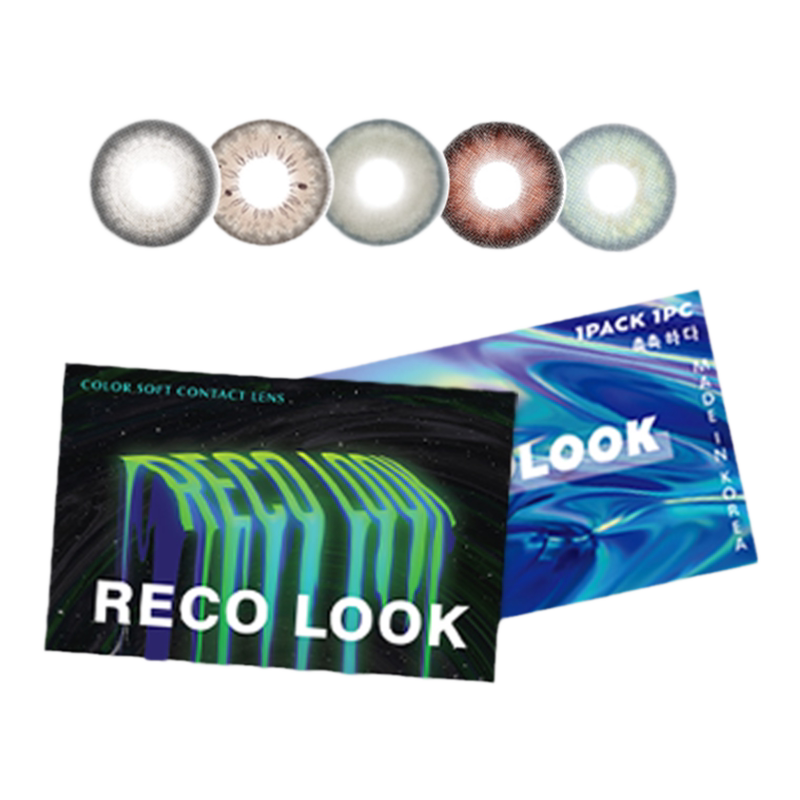 RECOLOOK美瞳半年抛栗子可可事后清晨玄米珍珠卡西安灰古早手记