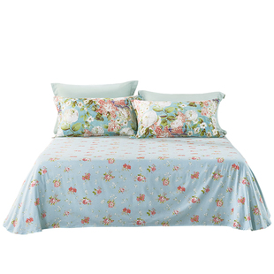 富安娜家纺单件床单床笠纯棉全棉被单床罩家用学生宿舍床上用品