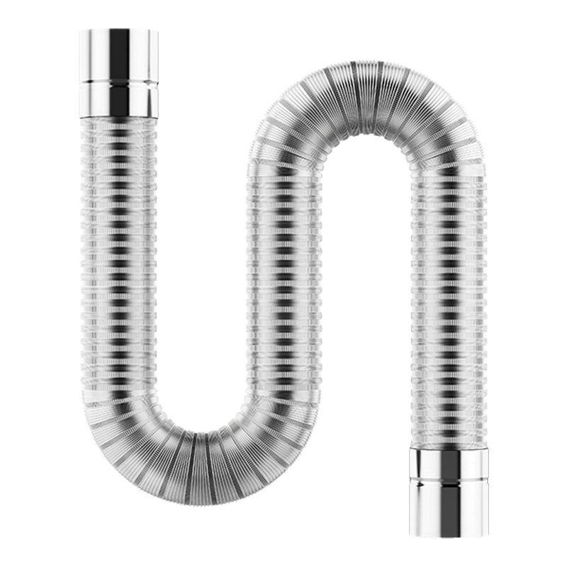 热水器排气管可伸缩软管强排不锈钢燃气排风管铝合金烟囱延长配件