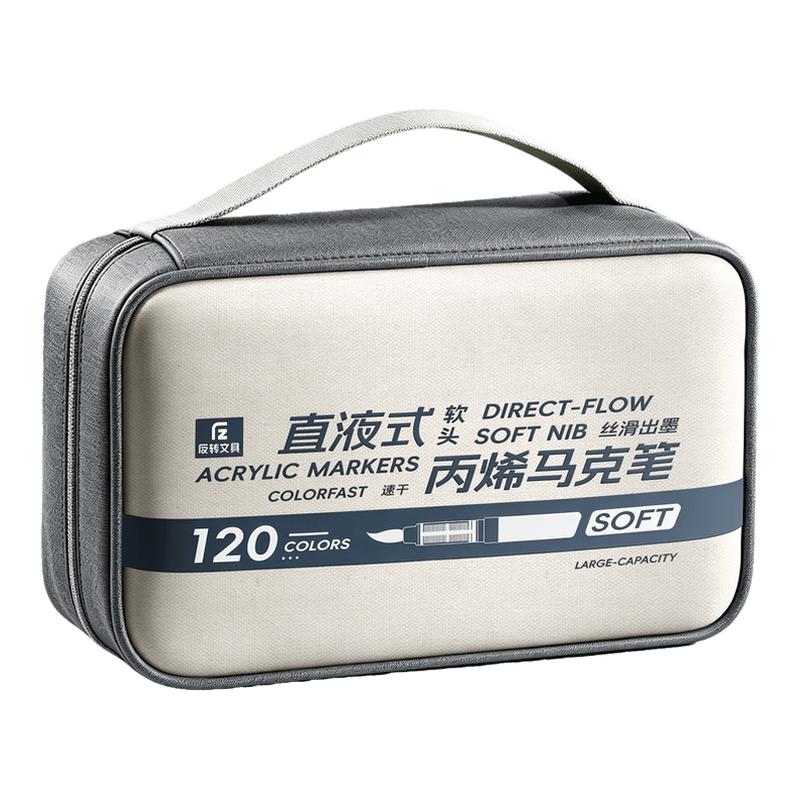 直液式丙烯马克笔软头布包装