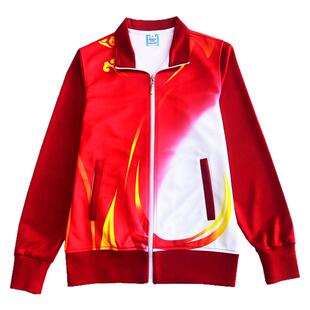 飙麟速干运动套装男女春秋款长袖开衫运动会团体出场服梦之队服装