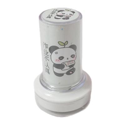 可爱熊猫中文评语印章送印油