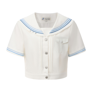 东京岁时记JK制服水手服白色短袖蝴蝶结百褶裙日系学院风套装夏女