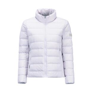 黑冰轻薄保暖鹅绒羽绒服女款立领无帽8161休闲连帽外套8162