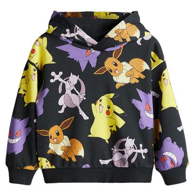 HM童装男童儿童卫衣冬季可爱卡通漫威印花保暖连帽绒衫1063809