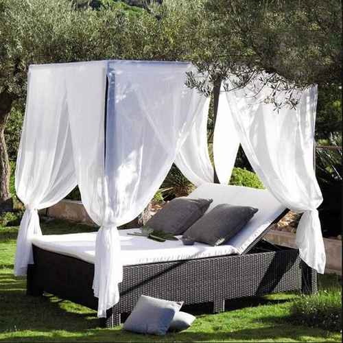 户外躺床阳台休闲室外别墅躺椅庭院沙滩沙发床床游泳池晒防水藤编