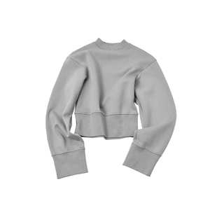 J1M5买手店 MEDIUM WELL 25春夏 空气层浮雕印花短款拉链卫衣外套