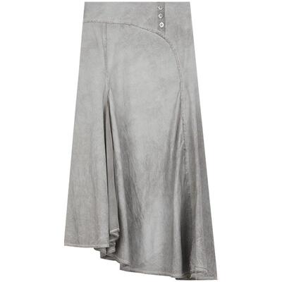 EXCEPTION例外女装春秋款鱼尾不规则下摆设计气质半身裙