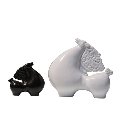 摆件新品陶瓷现代简约书柜酒柜