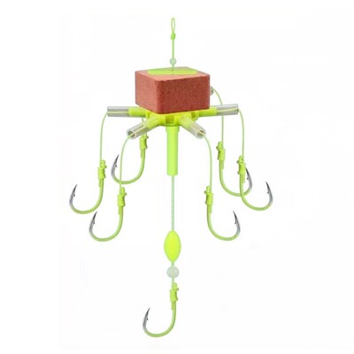 海竿钓鲢鳙翻板钩大肚漂懒人钓法