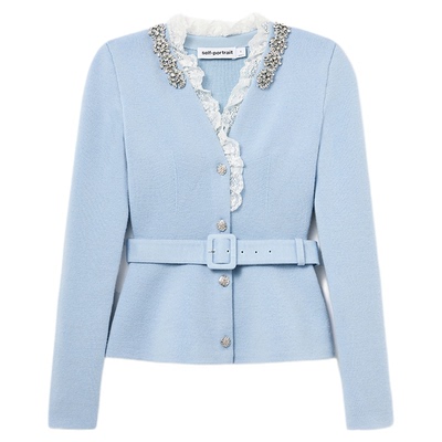 self-portrait长袖针织衫